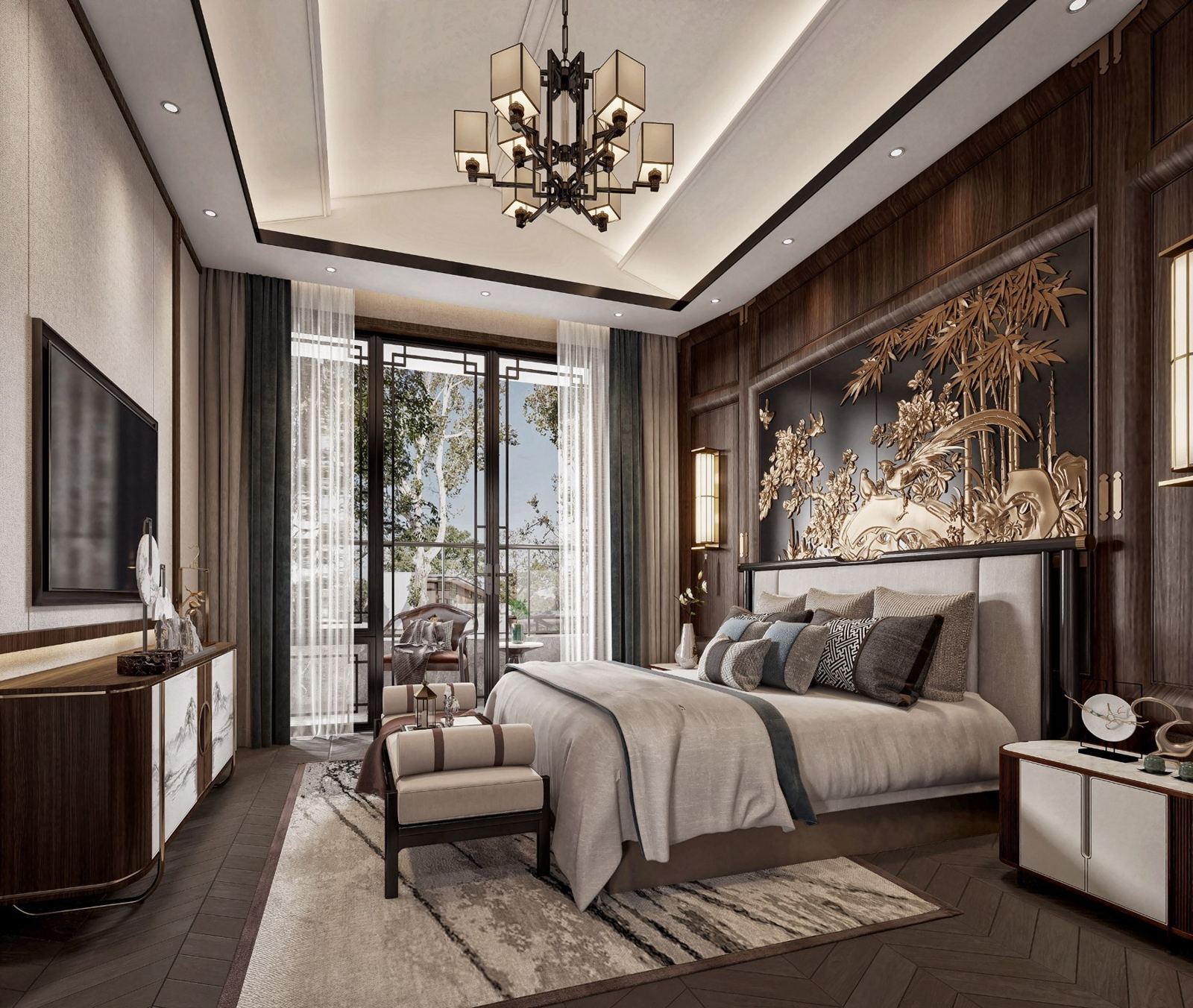 Master bedroom — Rendering